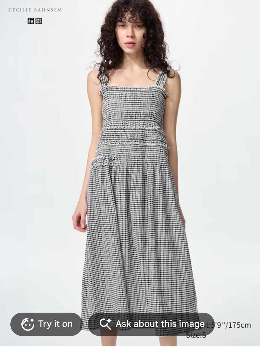 UNIQLO x Cecilie Bahnsen Shirring Dress